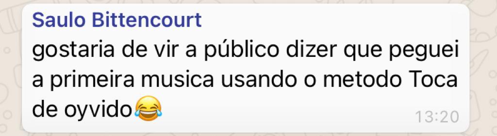 saulo primeira musica de ouvido